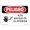 Signmission Safety Sign, OSHA Danger, 18" Height, 24" Width, High Voltage Inside Spanish OS-DS-D-1824-LS-1331 - alternate 1